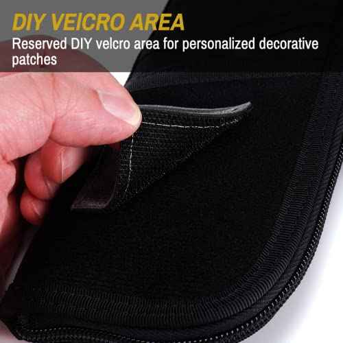VIPERADE VE7 Tool Pouch for Men Nyon Small EDC Pouch with 4 Pockets Utility EDC Organiser with Patch Area DIY Best Protective Bag for Gears