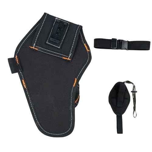KUNN Right Handed Drill Holster, Heavy Duty 3-in-1 Impact Driver Holder with Magnetic Wristband for Tool Belt