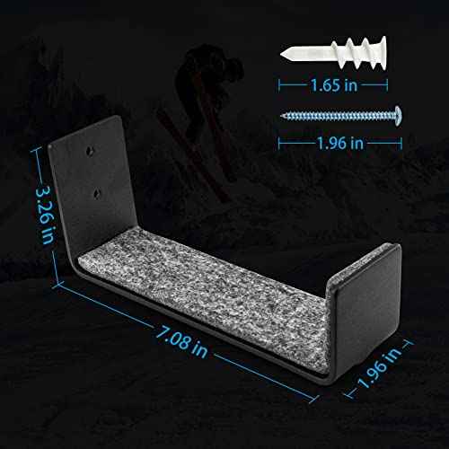 Alpinista Snowboard Wall Mount Display, Solid Aluminum Snowboard Mount Wall for Home and Garage Snowboard Storage and Surfboard