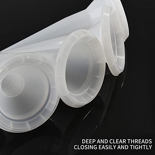 12Pcs Caulking Nozzle Cones Nozzles for Sausage Caulking Gun, Epoxy Piston Caulking Gun Tip Replacement Extension Tool