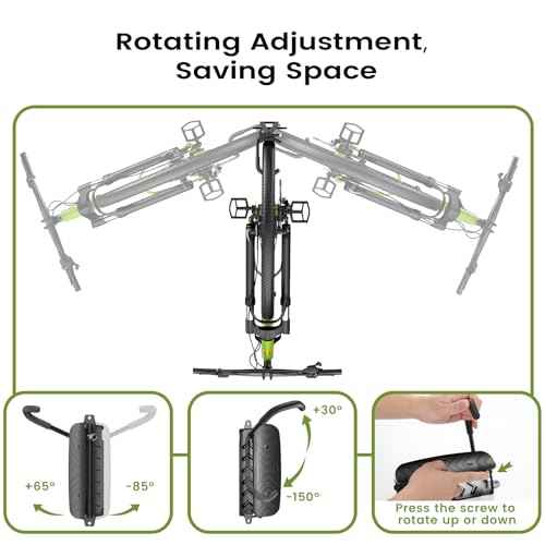Housolution Swivel Bike Wall Mount [2 Pack], 150¡Æ Swivel Vertical Bike Rack Wall Hanger Holds up to 66lbs for Mountain/Road/Hybrid Bikes, Bike Hangers, Bicycle Storage Rack for Garage