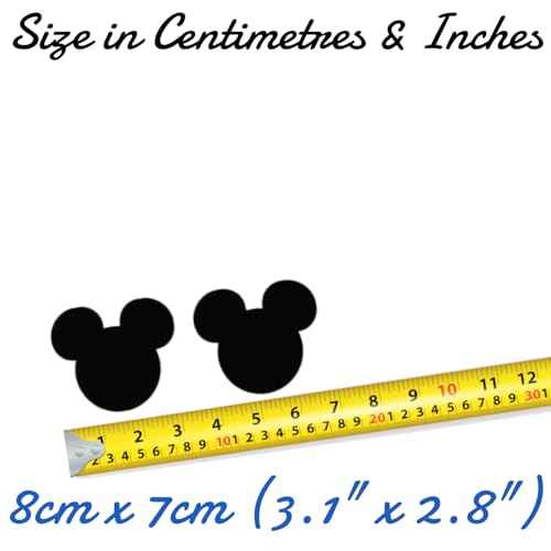 Mouse face Vinyl Stickers 7cm x 8cm for Tablets/laptops/Cars/chalkboards/Weddings Pack of 6