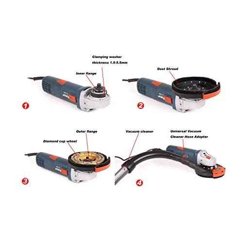 Expert Surface Grinding Dust Shroud for Angle Grinder,Universal 5-Inch Dt1701-125