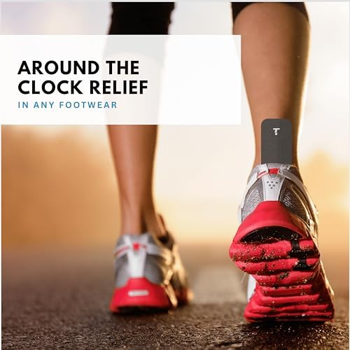 Plantar Fasciitis Tape, 20 Applications - Precut Kinesiology Tape Strips for Foot Soreness Relief - Also Great for Shin Splints - Includes 20 2x10" Strips & 40 2x5" Strips (Black, 20 Count)