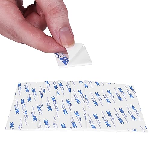 Double Sided Foam Tape Heavy Duty Mounting Tape, Waterproof,Removable,Sticky Pad for Car, Home, Office Decor,30 x 30 x 2mm, (100 Pcs White Square)