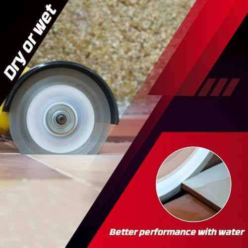 Casaverde 5pc/Lot Super Thin Tile Blade 4 1/2 inch Diamond Turbo Blade for Marble and Tiles