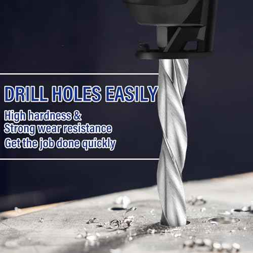 Tondiamo 50 Pcs Drywall Bits 1/8 Inch Cutting Bits M2 Speed Steel Spiral Drywall Router Saw Cutout Drill Tip Guide Point Cutting Outlets Drill Tools for Use with Spiral Saw