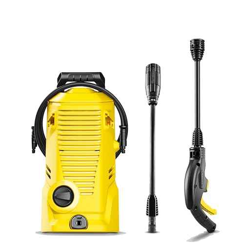K?rcher Pressure Washer K 1, Max 1.45 GPM, 1700 PSI, Trigger Spray Gun & Vario Power Spray Wand - for Cars, Bikes, Deck, Driveways, Siding, Patios