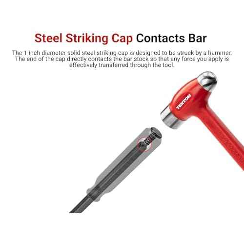 TEKTON 45 Inch Angled End Handled Pry Bar | LSQ42045 | Made in USA