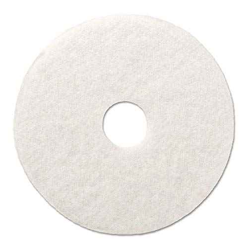 Boardwalk BWK4018WHI 18 in. Diameter Polishing Floor Pads - White (5/Carton)