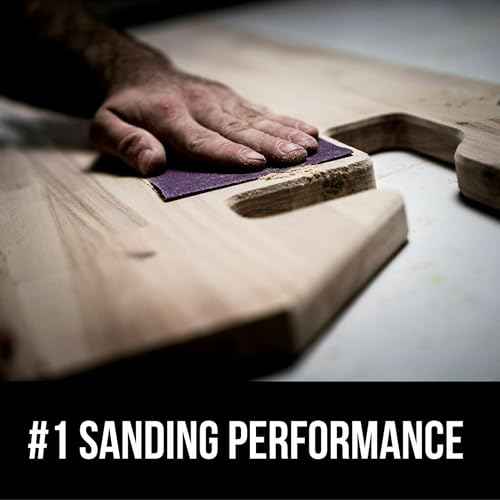 3M 25220P-G Pro Grade No-Slip Grip Advanced Sandpaper, 9-Inch x 11-Inch, 220 Grit, Pack of 3