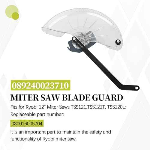 089240023710 Miter Saw Blade Guard for Ryobi TSS121, TSS121T, TSS120L 12" Miter Saw Lower Blade Guard 1 Pcs