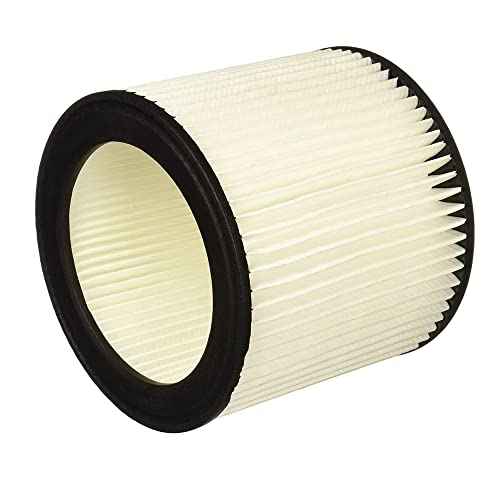 Koblenz Washable Cartridge Filter, Fits 5-16 Gallon Wet-Dry-Blow Vacuum Tanks, Washable and Reusable Filter, Easy to Install, Long-Lasting, 45-11169-00-7