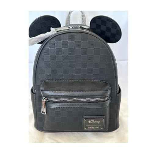 Loungefly Mickey Mouse Checkered Texture Mini Backpack