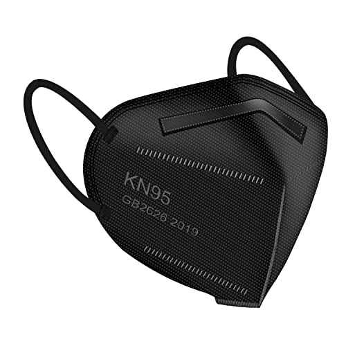 KN95 Face Masks 60 Pcs,5 Layers Cup Dust Mask,Filter Efficiency 95%, Suitable for Home Work Restaurants