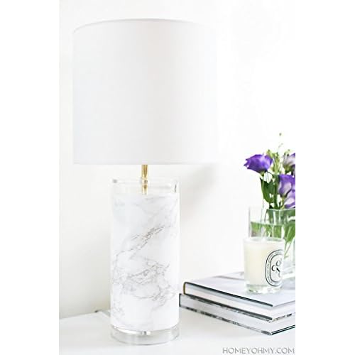 VViViD XPO White Grey Marble Gloss Vinyl Extra-Large Wrap Film Roll (16" x 78" (6.5ft))