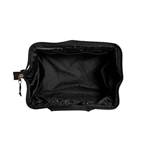 Jetech 17.5-Inch Heavy-Duty Electrician Tool Bag, Waterproof Top Wide Mouth Tools Storage Bag with Adjustable Shoulder Strap MultiPurpose Organizer Bag for Construction Gardening Man