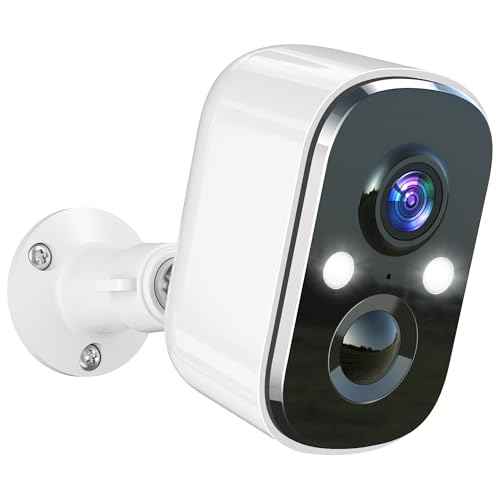 Techage Security Cameras Wireless Outdoor, 2K Battery Powered WiFi Cameras for Home Security with AI Motion Detection, Color Night Vision, 2-Way Talk, IP66 Waterproof, Cloud/SD Storage