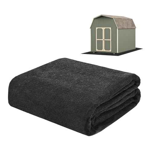 Outdoor Storage Shed Mat, 4x6 ft Waterproof Small Shed Flooring Mat for Patio Furniture Floor Protecting from Wear/Liquid/Dust/Oil, Non-Slip Carport Pad [Grey]