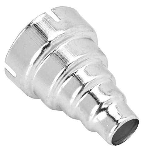 TOPINCN Hot Air Gun Accessories, Heat Gun Nozzles Attachments Stainless Steel Heat Gun Nozzles Kits Soldering Brazing Equipment Silver