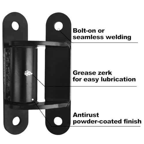 7" 2062P Heavy Duty Gate Hinges 1100lb Capacity - Bolt On/Weld On Carbon Steel Hinges for Driveway Gates, Fence & Barn Doors - Ball Bearing Design, Rust-Black Resistant Finish £¨2pcs£©