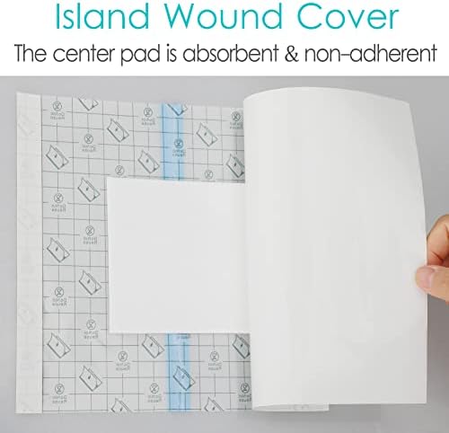Ostomy Shower Cover Waterproof Ostomy Bag Covers Shower Guard Stoma Shower Shields Colostomy Bathing Bags Shower Protector Adhesive Bandage with Non-Stick Pad for Showering 12"x16" 14 Pcs