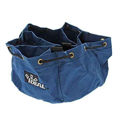 IDEAL Electrical 35-655 Small Parts/Tools Bag Portable Tool Kit Carry Bag with Loop Handles, 5 in. Divider Pockets, Drawstring Opening