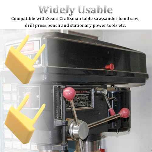 22256 Square Safety Switch Keys for Sears Craftsman Table Saw,Sander,Band Saw,Drill Press Power Tools,4 pcs