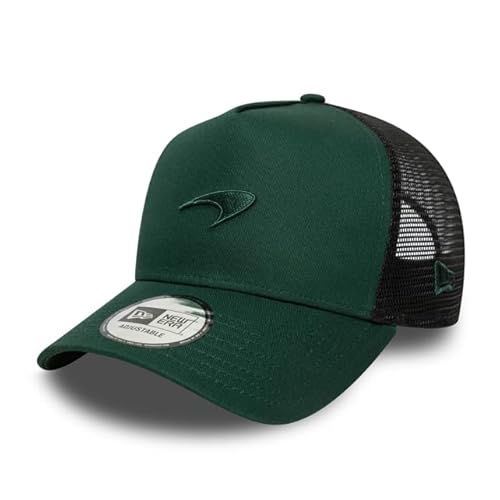 New Era Adult's 9Forty Trucker Seasonal Mclaren Racing Trucker Baseball Cap Hat Dark Green