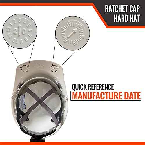 Malta Dynamics Hard Hat ? Cap-Style Construction and Safety Hard Hats for Men and Women, 4 Pt. Hard Hat Suspension System, OSHA & ANSI Compliant, Made in The USA (2 Pack, White)