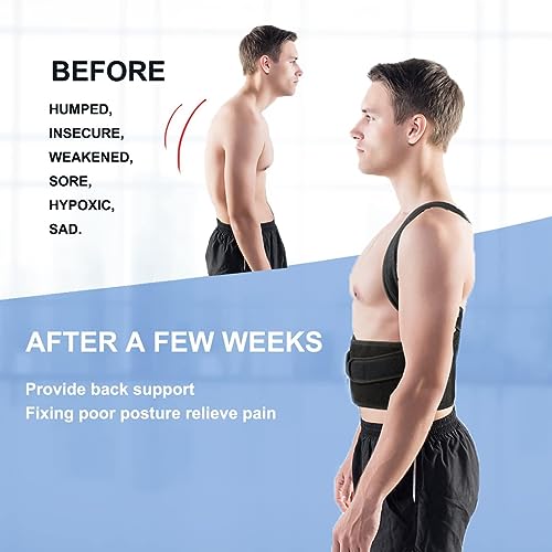 Back Brace Posture Corrector for Women Men -Adjustable and Breathable Support Scoliosis for Waist - Improve Back Posture for Body Correction and Lumbar Support M(29"-33")
