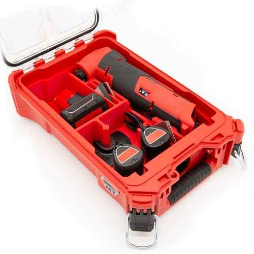 Packout Compact Tool Organizer for 2526-20 M12 Fuel Brushless Milwaukee Oscillating Multi-Tool, Accessories and Batteries for Enhanced Protection. "BOX AND TOOLS NOT INCLUDED"
