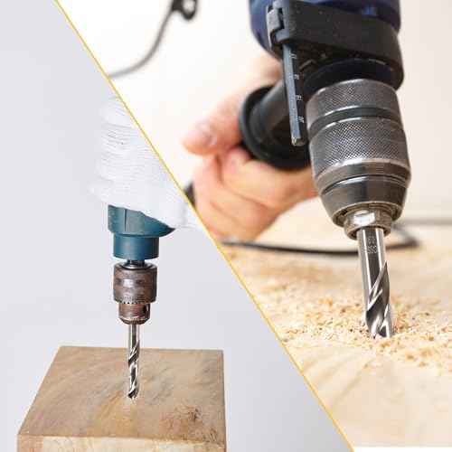 5/8 Inch Reduced Shank Drill Bit, Stainless Metal High Speed Twist Cobalt Drill Bit for Drilling Steel, Copper, Aluminum Alloy, Cast Iron, 16 mm