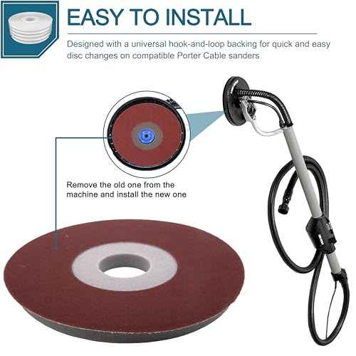 Drywall Sander Pad 150 Grit 5 Packs for Porter-Cable Drywall Sander
