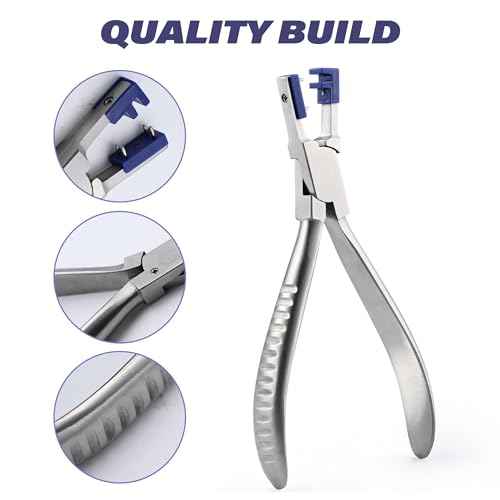 Professional Eye Glass Repairing Tools Kit for Rimless Glasses Frame Repair Tools to Adjust Glasses Arms Frame Eyeglasses Assemble & Disassemble & Adjusting Pliers Set