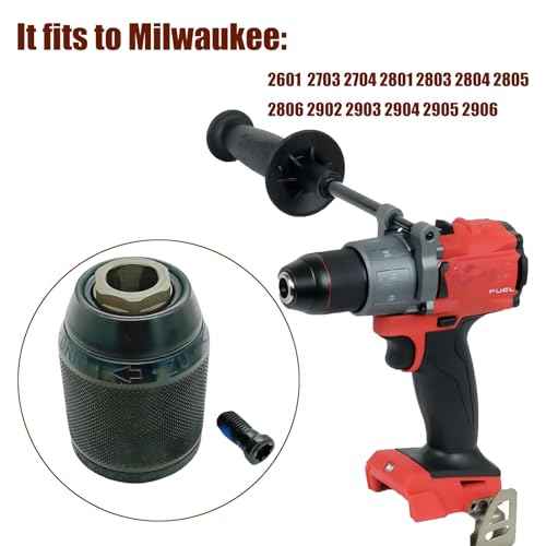 42-66-2706 Replace for Milwaukee 42-66-1006 Drill chuck Parts 42-66-2707 2704-20 2704-22 2804-20 2804-22 2903-20 2903-22 2904-20 9/16"-18 Mount with Screw