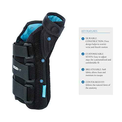 Ossur Form Fit Thumb Spica Arthritis Gamekeeper¡¯s Thumb Tendonitis Support - Contoured Breathable Material (Right, X-Small)