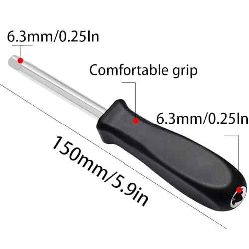 3 Pcs 1/4 Inch Drive Spinner Handle, Standard Socket Driver Handle for Car, Automotive Repair Maintenance