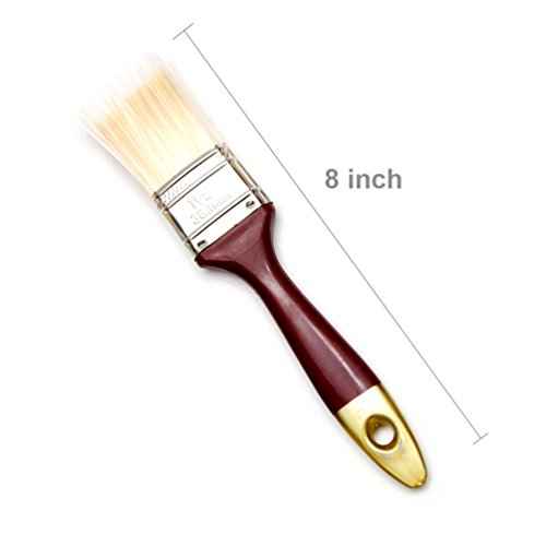 2 inch, 1.5 inch, 1 inch Paint Brushes Designed Latex or Oil Based Paints for Indoor or Outdoor with Comport Handle (3 Pack)