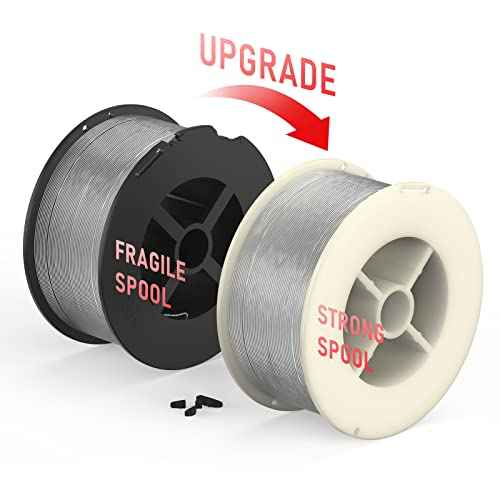 YESWELDER Flux Core Gasless Mig Wire, Mild Steel E71TGS .030+.035-Diameter, 2-Pound Spool, 2-Packs Dual Specification Welding Wire