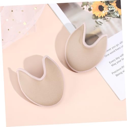 COLLBATH 1pair Ballet Toe Dance Protector Half Pads Sebs Soft Non-Slip Foot Care Insoles for Pointe Shoes Beige for Dancers Casual Use and Comfort