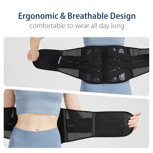 Double-Cross Comfort Back Support - Premium Back Brace for Lower Back Pain, Muscle Spasm, Strains, Arthritis, Sciatica, Injury Recovery, Rehabilitation (X-Large)