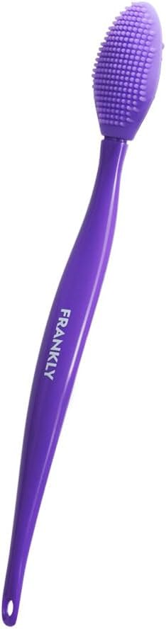 FRANKLY Pore Cleansing Silicone Face Brush | Gentle Facial Exfoliator & Blackhead Care | Deep Pore Cleanser & Massage Brush | Daily Skincare Tool for Smooth, Glowing Skin | Hygienic & Reusable
