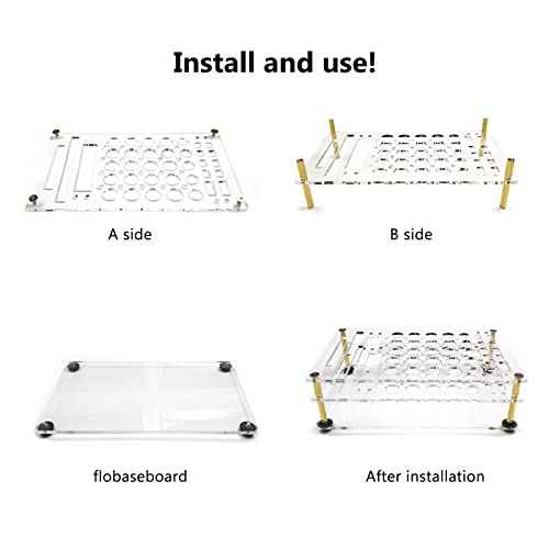 Heayzoki Screwdriver Storage Rack, Acrylic Tool Stand, Transparent, Portable & Lightweight, Ideal for Hardware Tools & Repair Items