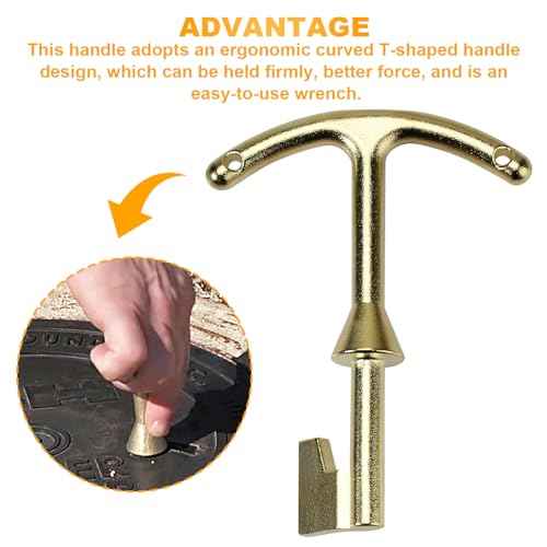 M07001 water meter key, Water Meter Box Key, Water Meter Cover/Lid Opening Tool, Valve Box Key - 5.5-inch Length