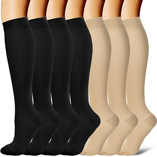 BIQU Compression Socks for Women and Men Circulation-Best Support for Running, Athletic, Nursing, Travel