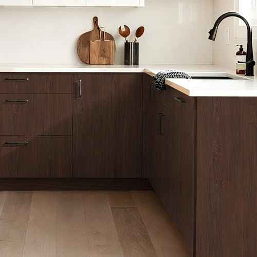 Heroad Peel and Stick Wallpaper Wood Contact Paper Red Brown Wood Grain Contact Paper Wallpaper Thicken Textured for Cabinets and Drawers Countertops Waterproof Self Adhesive Vinyl 17.5" x 78.7"