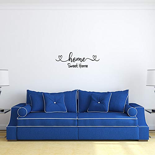 Home Sweet Home Heart Shape - Carved Vinyl Separated Letters Home D?cor Art Letters Vinyl Wall Decal Sayings