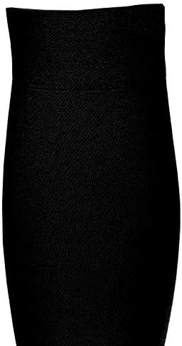 Truform Surgical Stockings, 18 mmHg Compression for Men and Women, Knee High Length, Open Toe, Black, 3X-Large