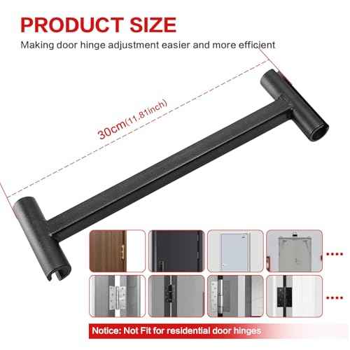 Door Hinge Adjustment Tool - Heavy Weight .134 and .180 Gauge Door Adjustment Tool, Integral Steel Hinge Bender, Hinges Gap Adjusting Wrench | Door Hinges Repair Tool for Standard and Commercial Door
